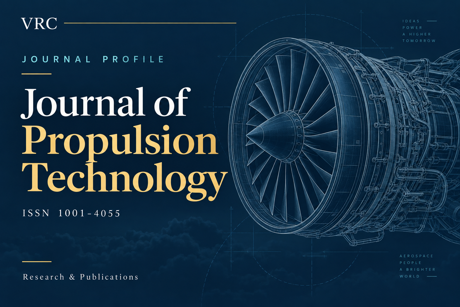VRC journal profile: Journal of Propulsion Technology, ISSN 1001-4055, with a turbine illustration.