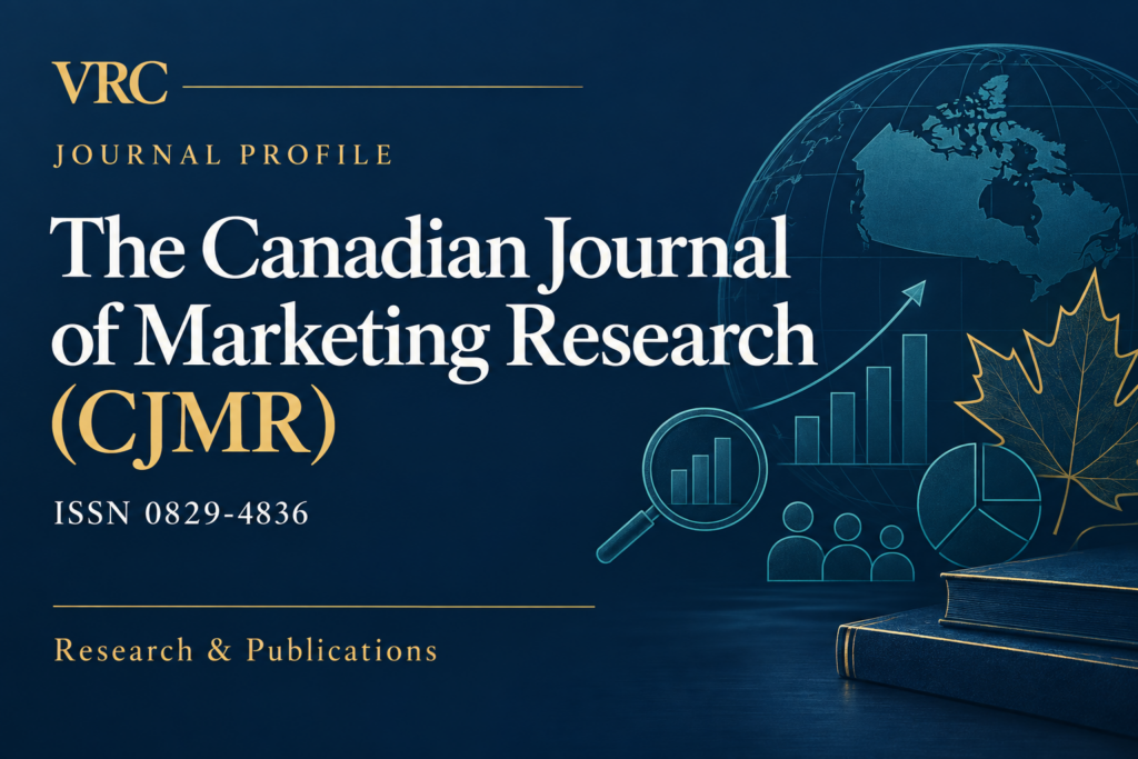 VRC journal profile: The Canadian Journal of Marketing Research (CJMR), ISSN 0829-4836.