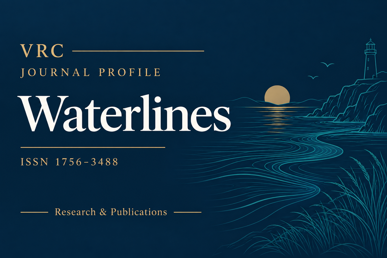VRC journal profile: Waterlines, ISSN 1756-3488.